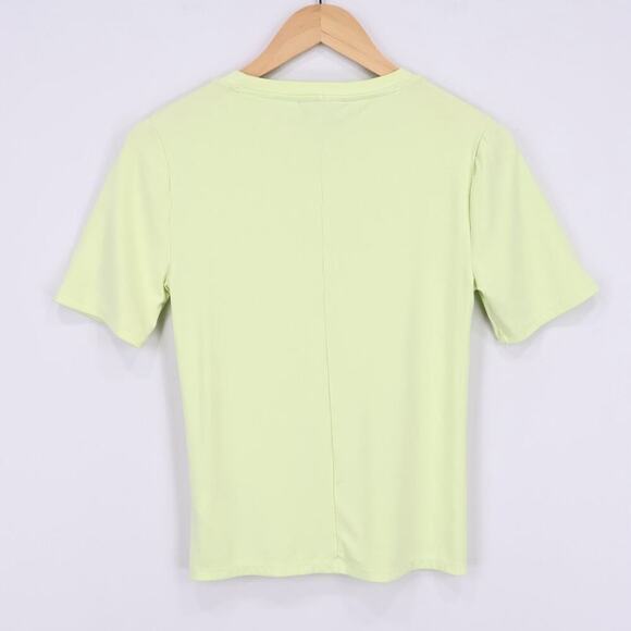 J.Crew Refined Rib Elbow Sleeve T-Shirt Pale Flax Size Medium - Picture 5 of 6